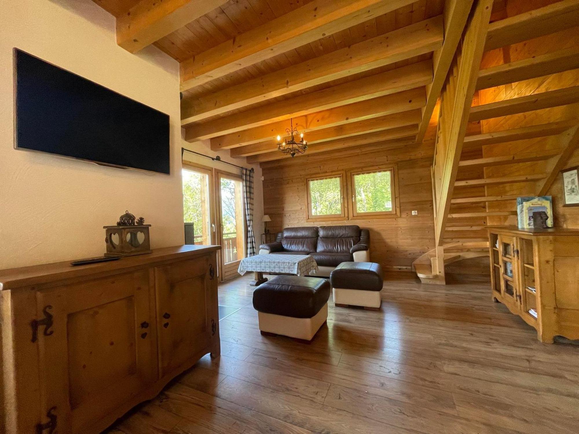 Chalet Savoyard Avec Jardin, Poele A Bois Et Wifi - Fr-1-624-11 Verchaix Exterior foto